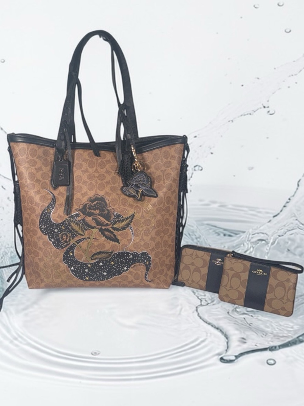 Coach x Chelsea 34 Tattoo Tote 4 pieces with dust bag